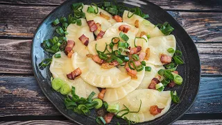 Sheep cheese dumplings with onion and bacon 🐑🥟 (subtitles) Video recipe | Good Recipes from Agi