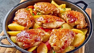 Don't cook chicken thighs until you've seen this recipe! I cook twice a day!