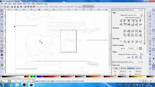 guitar template printing using inkscape