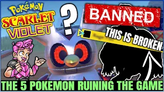 The True 5 BEST Pokemon in the Game - Overpowered & Banned - Build Guide - Pokemon Scarlet Violet!