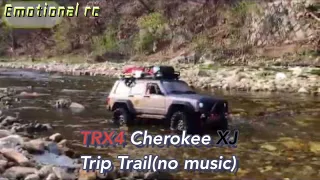 Traxxas TRX4 Jeep Cherokee xj Trip Trail(No Music) 4x4 Rc car