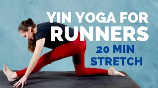 Yin Yoga for Runners - 20 min Deep Stretches for Hamstrings, Calves, Feet & Ankles