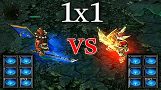 Juggernaut vs Dragon Knight with 6x Moonshard 25 Level Who Will Beat