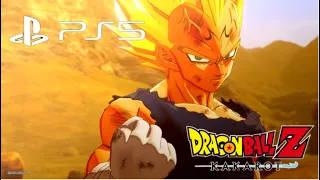 DRAGON BALL Z KAKAROT SSJ2 GOKU VS MAJIN VEGETA & VEGETA`S SACRIFICE [REMASTERED PS5-GAMEPLAY]