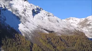Spectacular Rockslide in Switzerland (two angles)