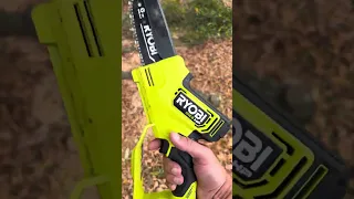 Ryobi ONE+ HP 18V Brushless 6 in. Battery Compact Pruning Mini Chainsaw Demo!