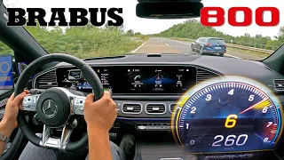 Mercedes GLS 63 AMG BRABUS 800 | TOP SPEED on AUTOBAHN