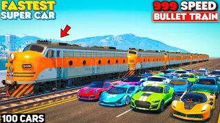 GTA 5: Modified Super Cars Vs Fastest Bullet Train 🚂 Speed Test 🔥 SHOCKING RESULTS! GTA 5 MODS!