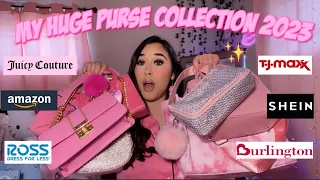 MY PURSE COLLECTION 2023 | cute & girly affordable bags + links!!