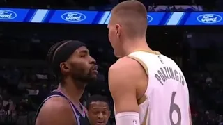 Kristaps Porzingis and Mo Harkless Gets Technical Foul After Trying to Fght | SAC vs DAL