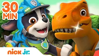 Rex's BEST Dinosaur Rescues 🦖 PAW Patrol! | 30 Minute Compilation | Nick Jr.