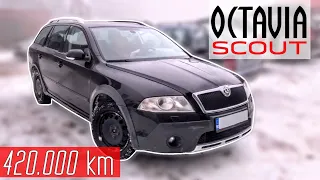 420 000 km: 2008 Skoda OCTAVIA SCOUT | 2.0 TDi 140 HP 320 Nm | Madarasi Hargita 2022.01.01