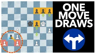 ONE MOVE DRAWS! ♘ Super Tricky Chess Puzzle ♘ Improve Your Chess ♘