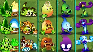 All Plants Have Same Shapes Evolution NOOB - PRO - HACKER version - PvZ 2 Discovery