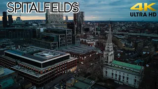 Spitalfields, East London by Drone (4K, DJI Mini 2) – Jack the Ripper, Romans and an ancient Priory