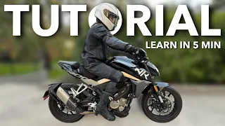 How to Ride a Motorcycle under 5 MINUTES