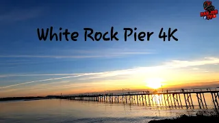 White Rock BC 4K - Walk Around White Rock Pier -Afternoon Sunset