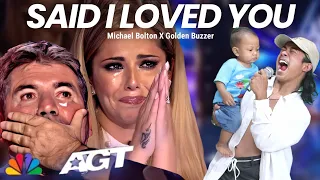 Golden Buzzer Filipino Contestan Makes Jury Cry When Singing Song Said I Loved You With Strange Baby