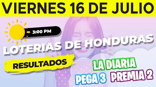Sorteo 3PM Loto Honduras, La Diaria, Pega 3, Premia 2, Viernes 16 de Julio del 2021 | Ganador 😱🤑💰💵