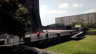 Terremoto del 19 de septiembren del 2017, en la Plaza de las Tres Culturas, Tlatelolco