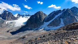 Путь по сказочно красивому ущелью к ледникам | ущелье Ала-Арча | Часть 2【4K 60p】