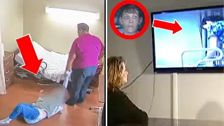 GRANDMA keeps ‘falling out of wheelchair’ so daughter installs a CAMERA to see if nurses are lying!