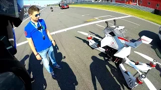 Презентация HoverSurf S3. Круг по MoscowRaceway и максимальная скорость BMW С Evolution