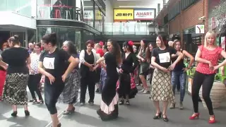 FFF Flamenco Flash Mob performance,  Sydney Australia