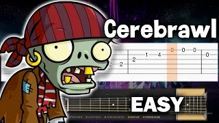 Plants vs Zombies - Cerebrawl - Guitar tutorial (TAB)