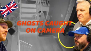 GHOSTS CAUGHT ON CAMERA REACTION!! | OFFICE BLOKES REACT!!