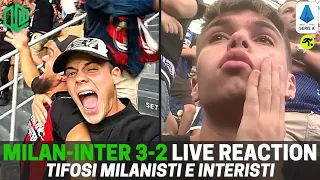 MILAN INTER 3-2 LIVE REACTION | "COME ERA LA STORIA CHE I DERBY LI VINCONO SEMPRE LORO?"