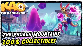 Kao The Kangaroo The Frozen Mountains All Collectibles (Runes, Crystals, Scrolls, KAO, Chests)