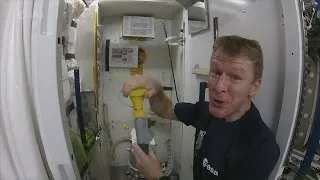 Tim Peake on using the toilet on the International Space Station