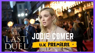 JODIE COMER LIVE AT  'THE LAST DUEL' U.K PREMIERE!