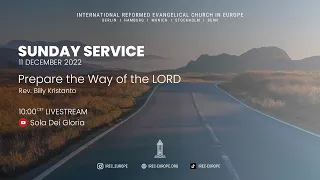 Rev. Billy Kristanto - Prepare the Way of the LORD - IREC Europe