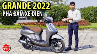 Đánh giá & so sánh xe máy hybrid Yamaha Grande 2022 với xe máy điện | TIPCAR TV