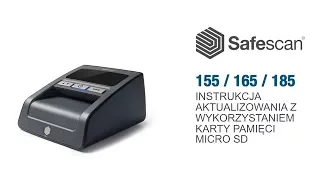 Safescan 155 / 165 instrukcja aktualizowania z wykorzystaniem pamięci MicroSD | Polski
