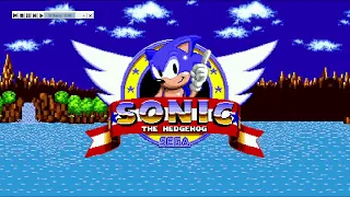 Basic Sonic 1 Title Screen Example in NSSSW