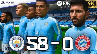 FIFA 23 - What If Ronaldo, Messi and World Class Players Join Man city vs FC BAYERN 58-0