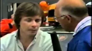 Murray Walker talks to Didier Pironi and Nelson Piquet