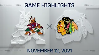 NHL Highlights | Coyotes vs Blackhawks - Nov 12, 2021