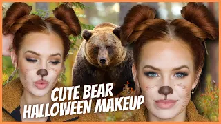 CUTE BEAR HALLOWEEN MAKEUP TUTORIAL | KEB