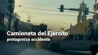 ¡SE PASARON EL ALTO! | Elementos del Ejército Mexicano provocan accidente en Tijuana