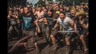 Wacken 2017 - extrem emotions: wall of death, crowd surfing, circle pit, mosh pit...