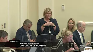 07/18/22 Council Committees: Affordable Housing