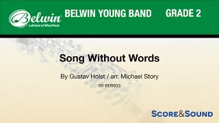 Song Without Words arr. Michael Story - Score & Sound