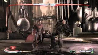 Injustice God Among Us Game Play Single Fight Superman vs Lex Luthor