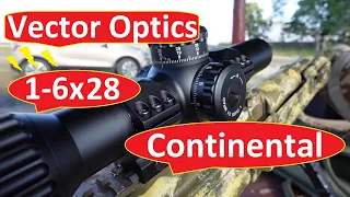 Загонный прицел Vector Optics Continental x6 1-6x28 обзор и пристрелка прицела