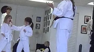 Emily's Karate Test For 1st Yellow Strip!