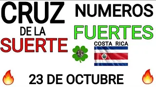 Cruz de la suerte y numeros ganadores para hoy 23 de Octubre para Costa Rica